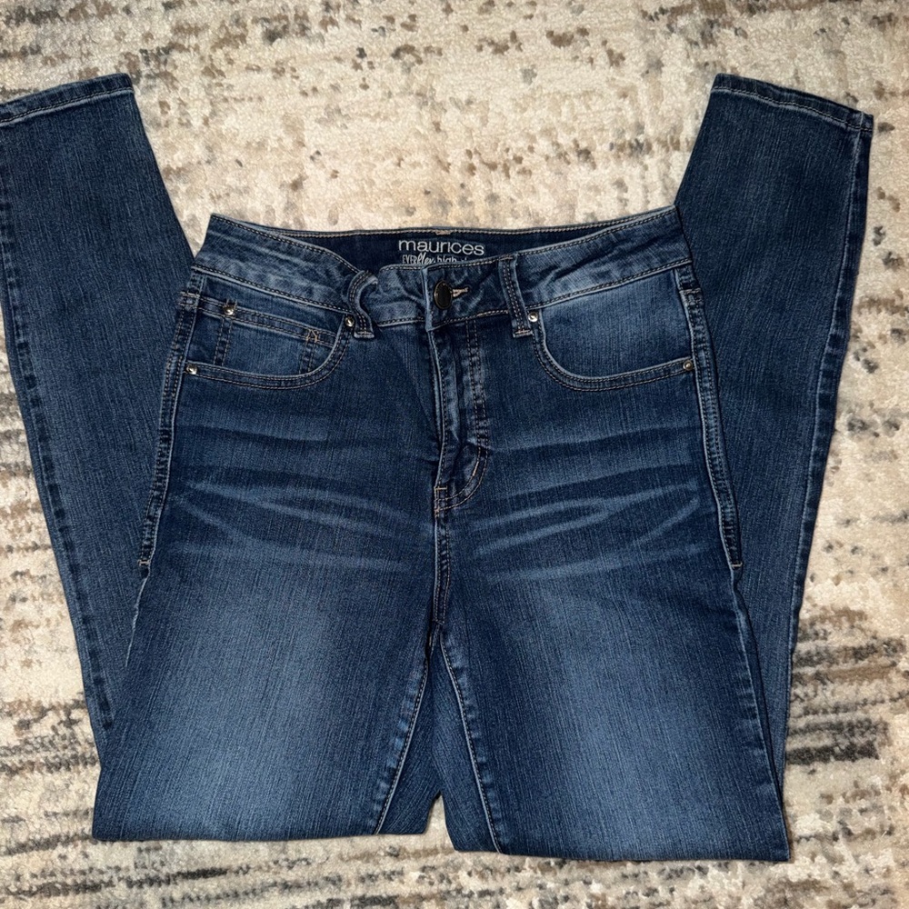 Maurices Dark Blue Skinny Jeans